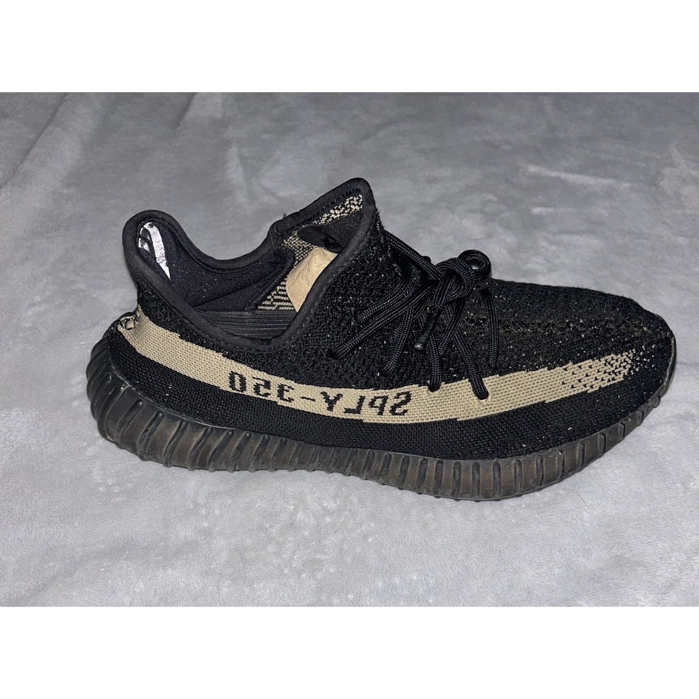 adidas Yeezy Boost 350 V2 Core Black White Size 9.5 2016 Pair No Box!